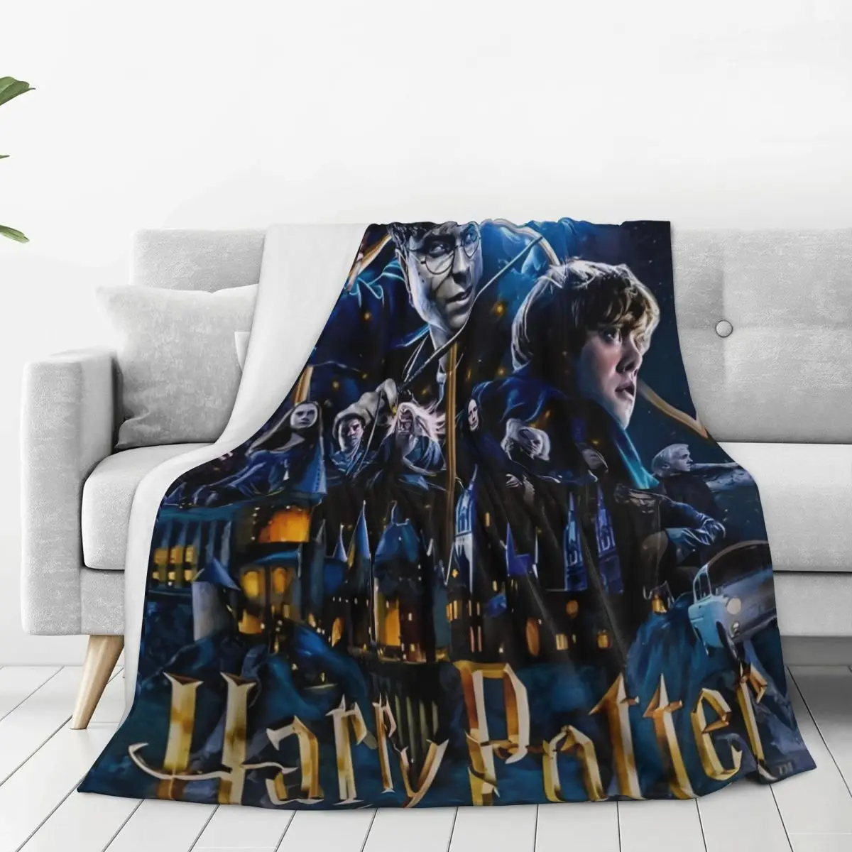 Фланелевое одеяло из фильма Гаррис P-Potters Magic World теплое для дивана-кровати