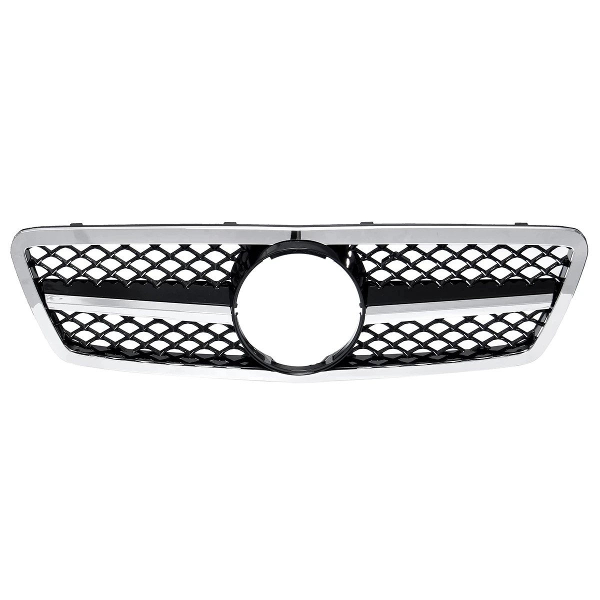 

Car Front Bumper Grille Grill Chrome Silver for Mercedes-Benz C-Class W203 C280 C320 C240 C200 C63 2000-2006
