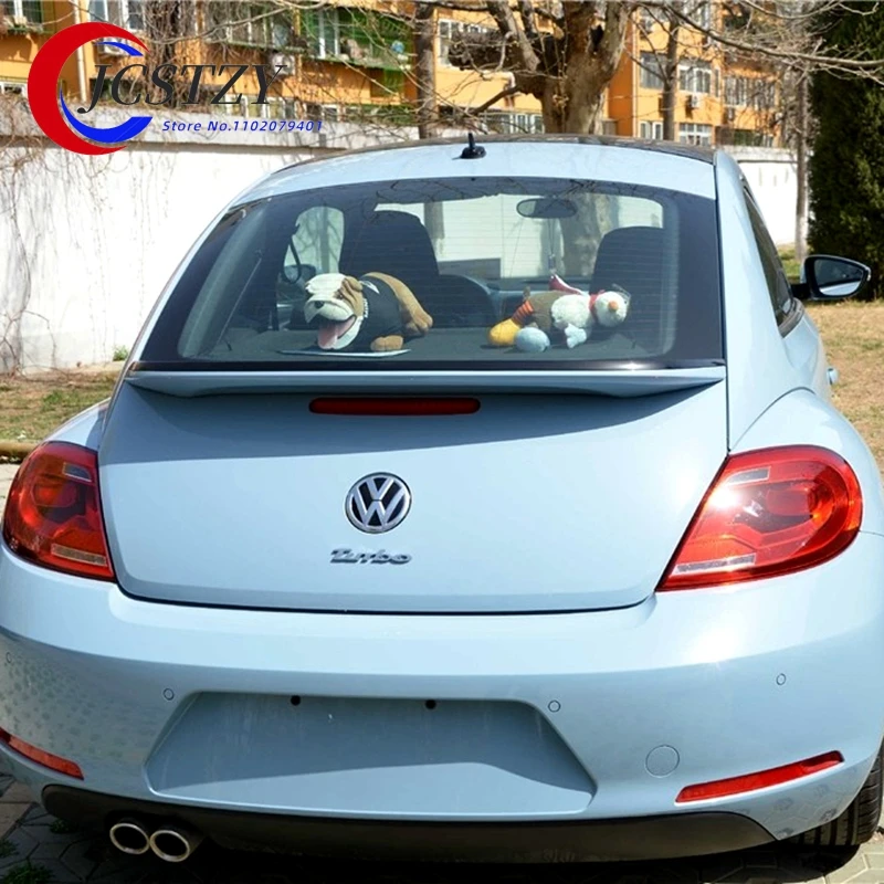 

Для Volkswagen VW Beetle 2013 2014 2015 2016, внешний АБС-пластик, неокрашенный цвет грунтовки, заднее крыло, спойлер для губ багажника, украшение