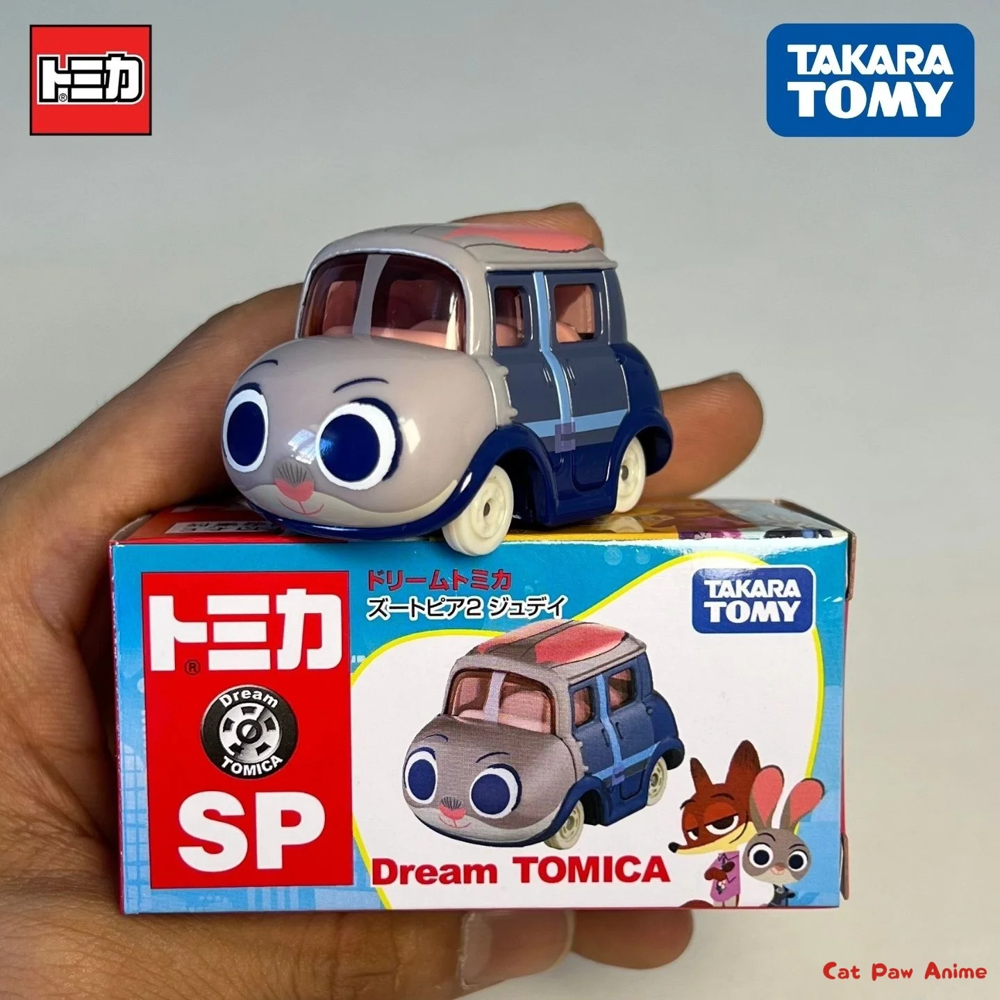 Фото TAKARA TOMY SP Series Disney Zootopia 2, модель автомобиля из сплава Judy, игрушка без радиоуправления, игровой автомобиль, коллекционная №1