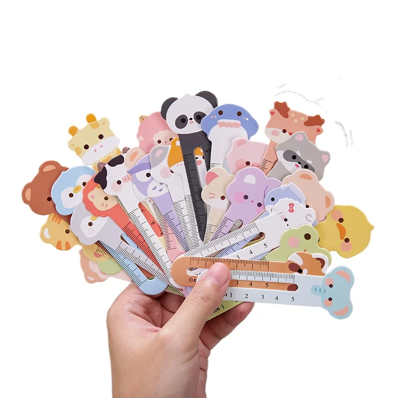 30pcs/box Paper Bookmark for Kids Gift Book School Study Supplies Stationery Kawaii Animal Cartoon Tabs