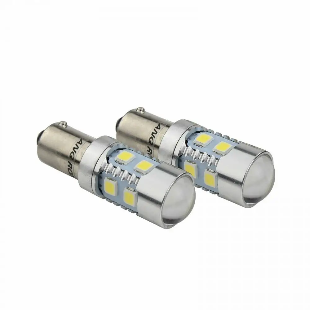 Фото Пара H21W 435 BAY9s Светодиодный боковой указатель парковки заднего хода DRL Свет белый №3