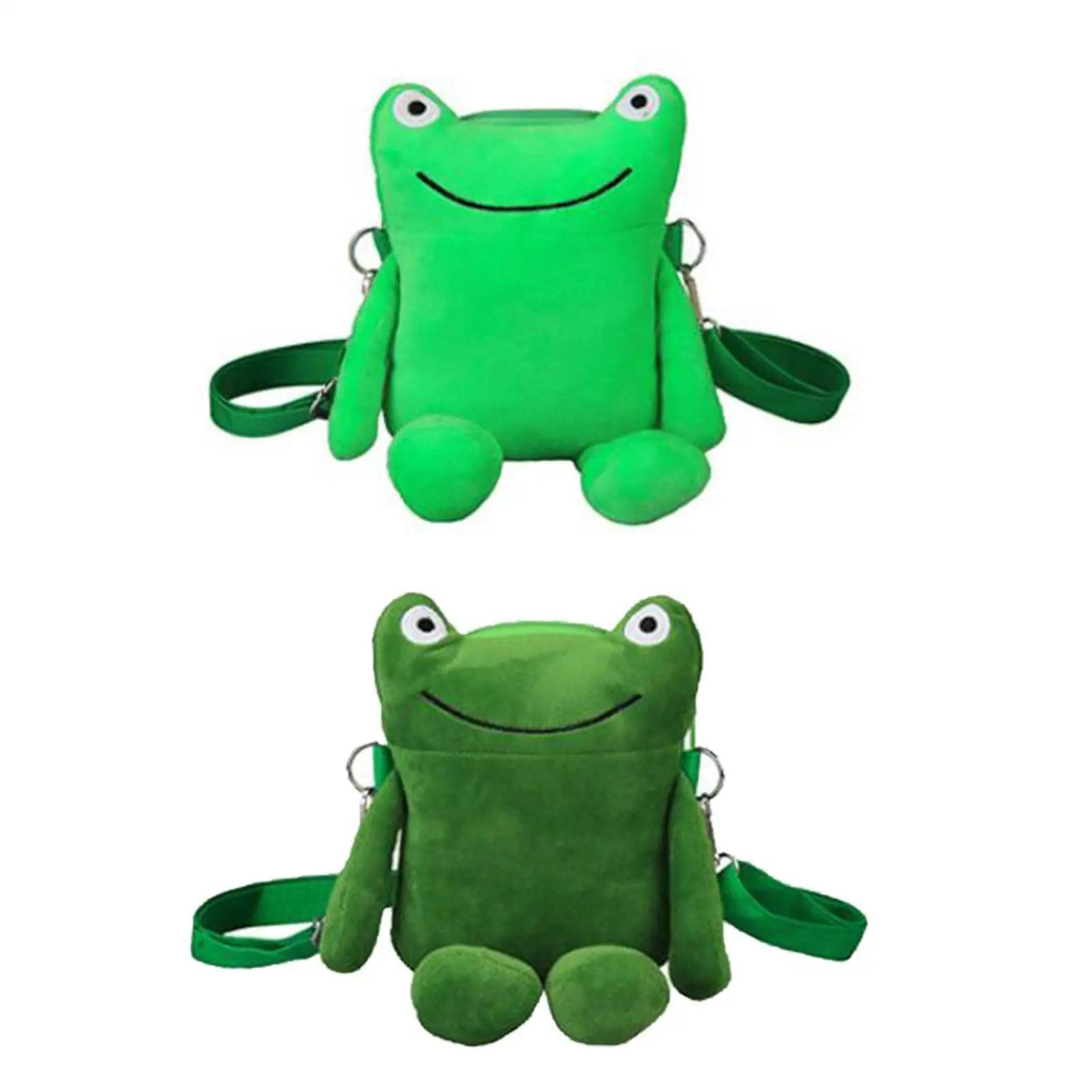 

Women Shoulder Bag Frog Crossbody Bag Zipper Shoulder Purse Handbag Fashion Girl Plush Bag for Party Shopping Outdoor Vacation