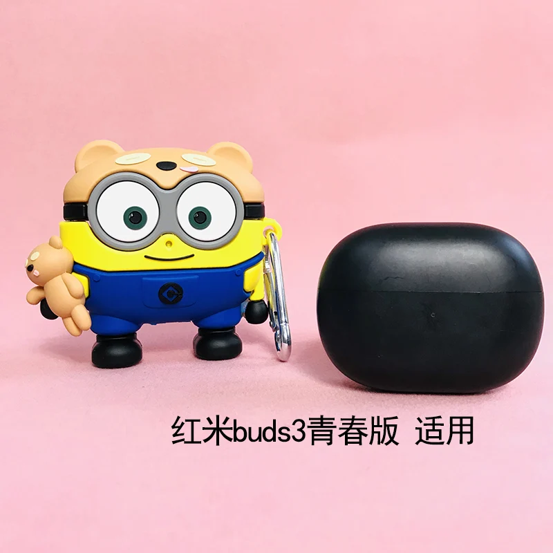 

Милый мультяшный 3D Силиконовый мягкий чехол для беспроводной Bluetooth-гарнитуры для Redmi Buds 3 Lite противоударный чехол для гарнитуры Buds 3 Lite Funda