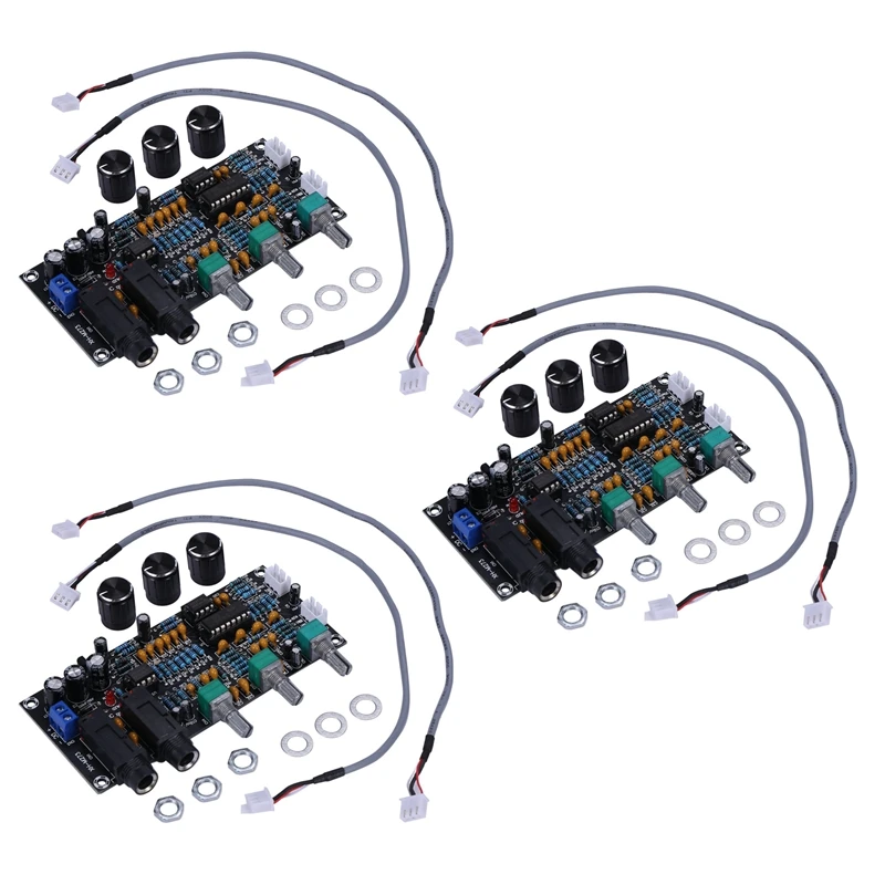 

3X PT2399 Плата усилителя цифрового микрофона, реверберация, караоке, ранде5532, предусилитель, тональная плата