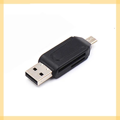

Micro USB и USB 2 в 1 OTG Кардридер высокоскоростной USB2.0 Универсальный OTG TF/SD для Android компьютерные удлинители