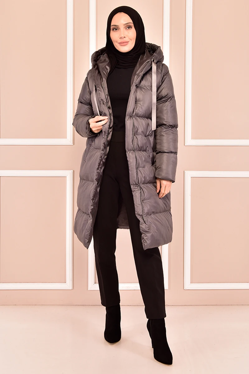 

Женская зимняя куртка с капюшоном, в турецком стиле