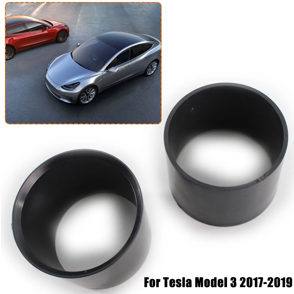 

2pcs Universal Car Water Cup Holder Cover Bottle Stand Cap Insert Expander Adapter For Tesla Model 3 2017-2019 Drinks Holders