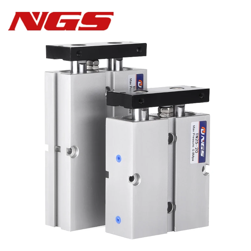 

Пневматический двухштоковый цилиндр серии TN TN25, диаметр отверстия 10 16 20 32 40 50 мм, ход 10 20 30 40 50 60 70 100 32x40, два поршня tn16x40