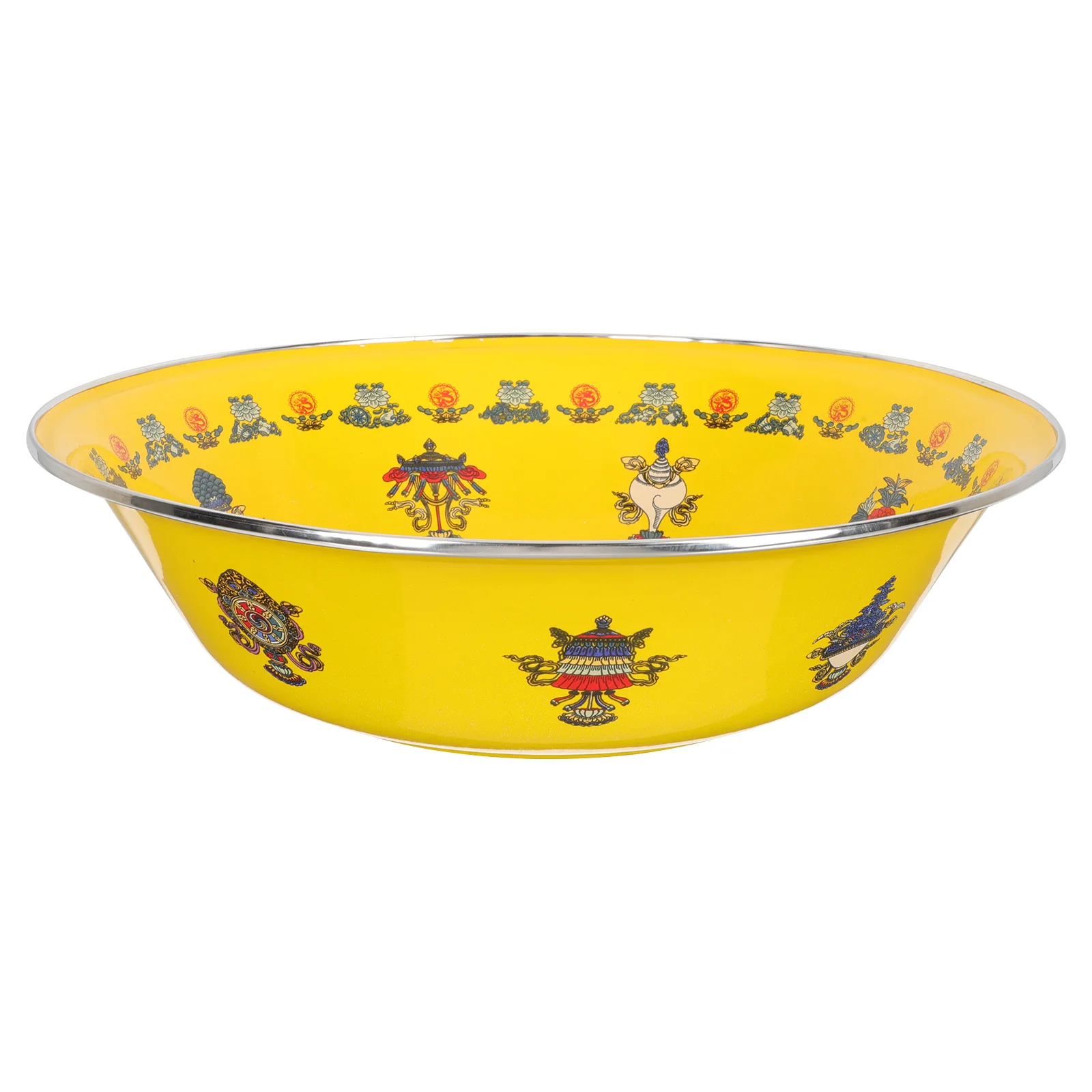 

Enamel Edge Basin Retro Unique Soup Asian Salad Kit Kitchen Utensil Large Food Container Washing Kitchenware Bowl Women's dress