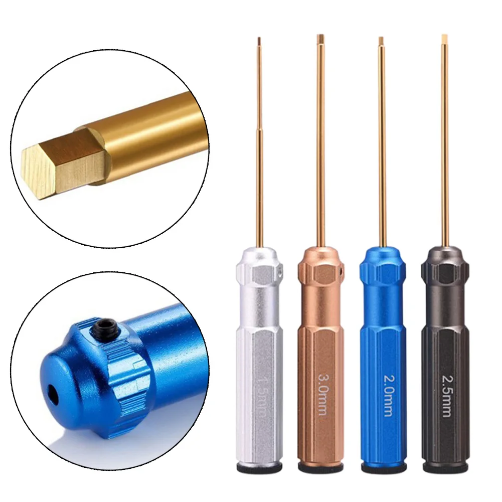 

Handle Hex Screwdrivers Driver Tool H1.5/2.0/2.5/3.0mm Precision RC Screwdriver Set Hexagon Wrench Tool