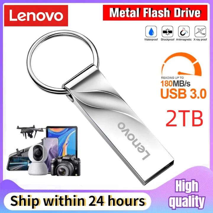 Металлический USB-накопитель Lenovo 30 USB 3.0 Pen Drive U-диск 32 ГБ/64 ГБ/128 ГБ Memory Stick Для