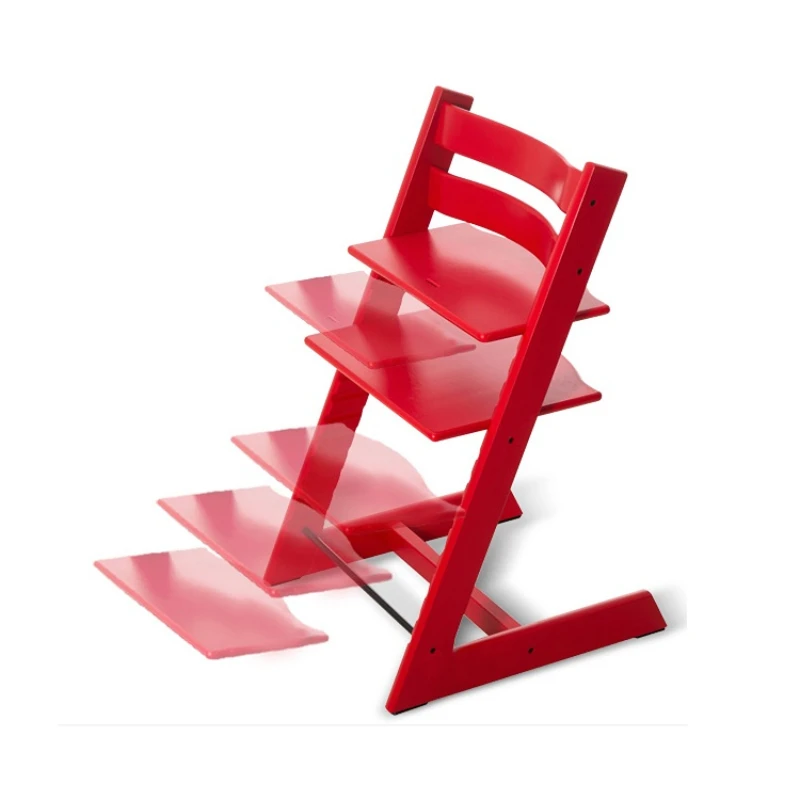 

Baby Feeding Chair Solid Wood Baby Dining High Chair With Tray For Babe Chair Multifunctional Baby Chaise Enfant