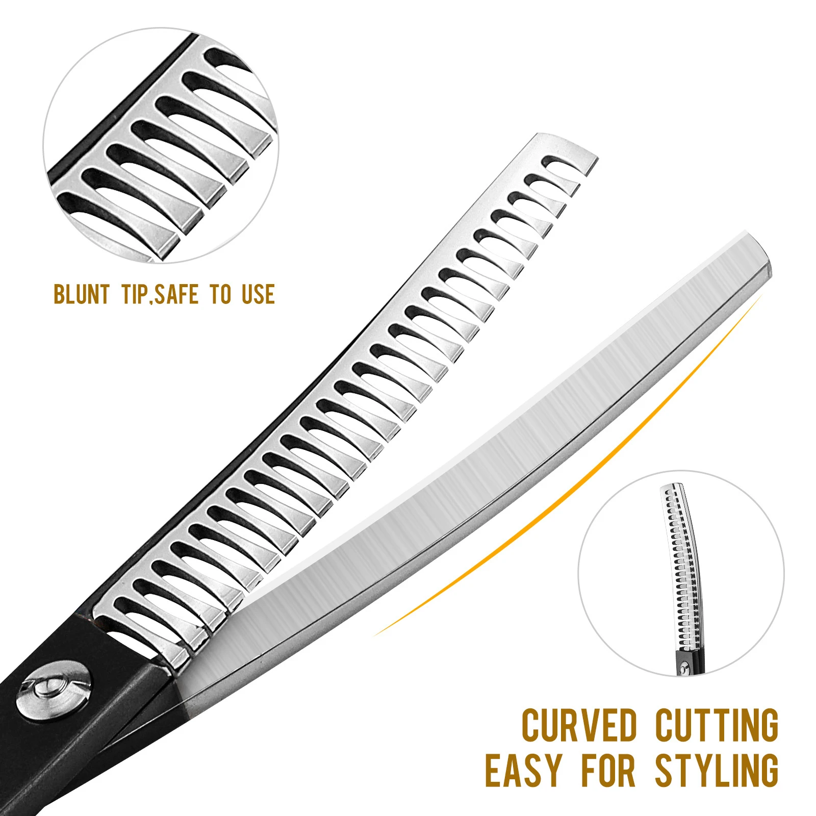 Изогнутые филировочные ножницы для собак японские из нержавеющей стали 6 5 дюйма