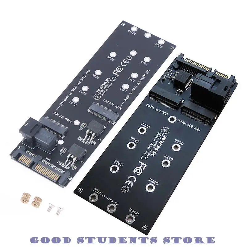 

22Pin SATA Adapter SFF-8643 To M.2 U2 Kit NGFF M-Key To Slimline SAS NVME PCIe SSD SATA SSD Adapter new