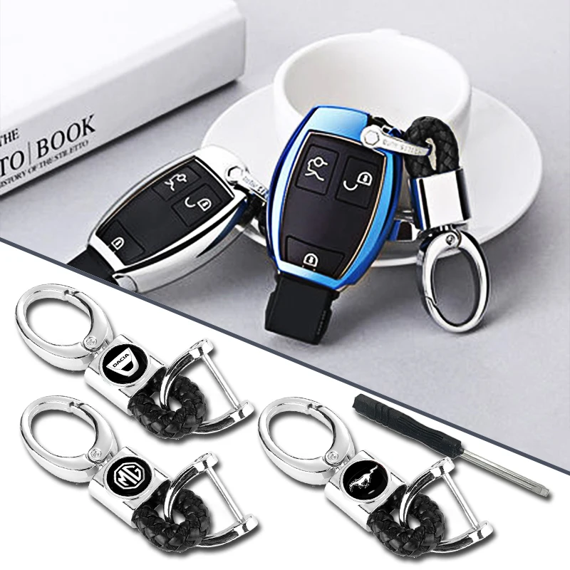 

Leather Rope KeyChain for Saab 93 Aero Vector Sport Hatch Radio Pantalla Android 95 900 9000 2021 Car Accessories Car Styling