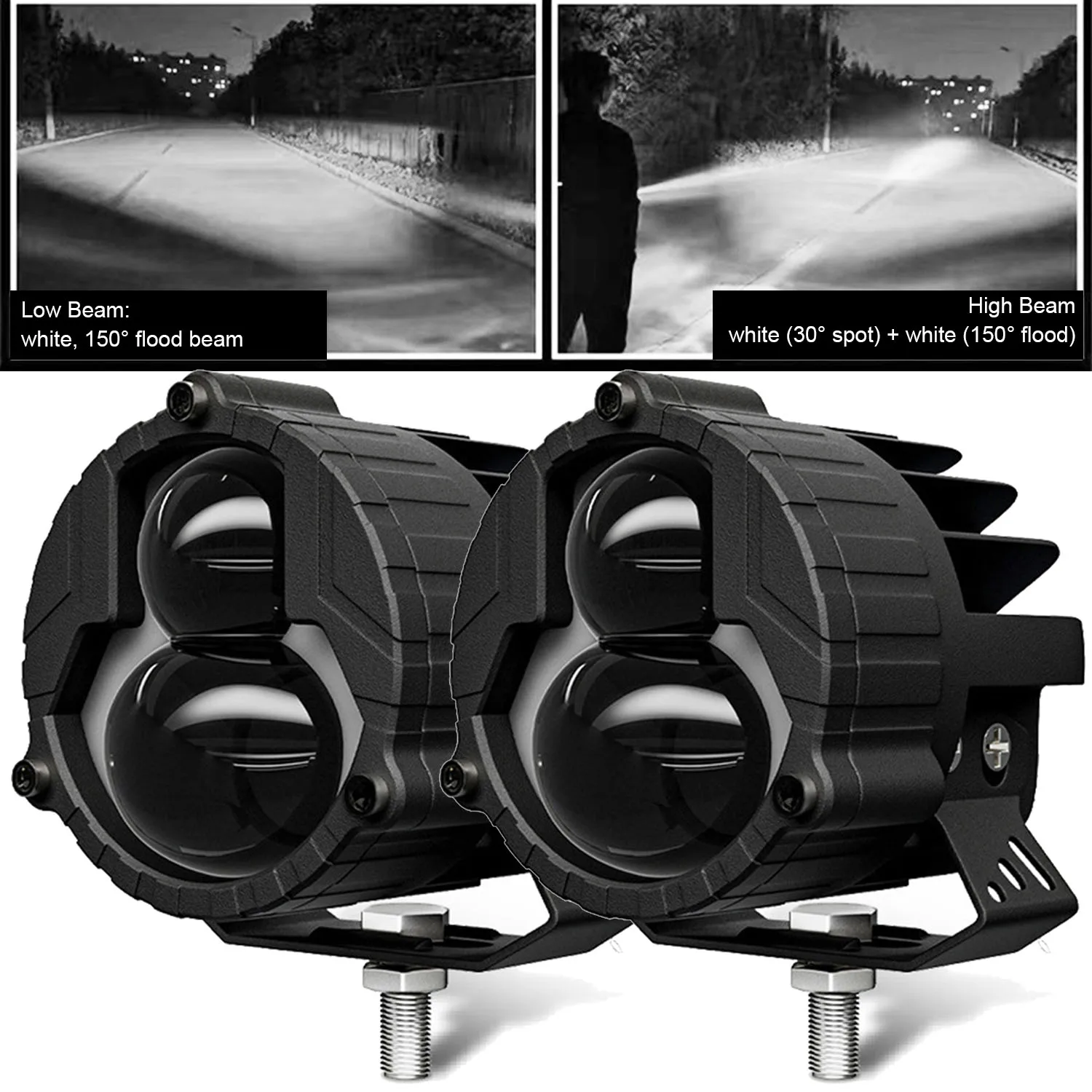 

3-дюймовые светодиодные стручки, белый янтарный, высокий низкий комбинированный луч, рабочие противотуманные фары дальнего света, бар для автомобиля, мотоцикла, квадроцикла, внедорожника, внедорожного грузовика 4x4