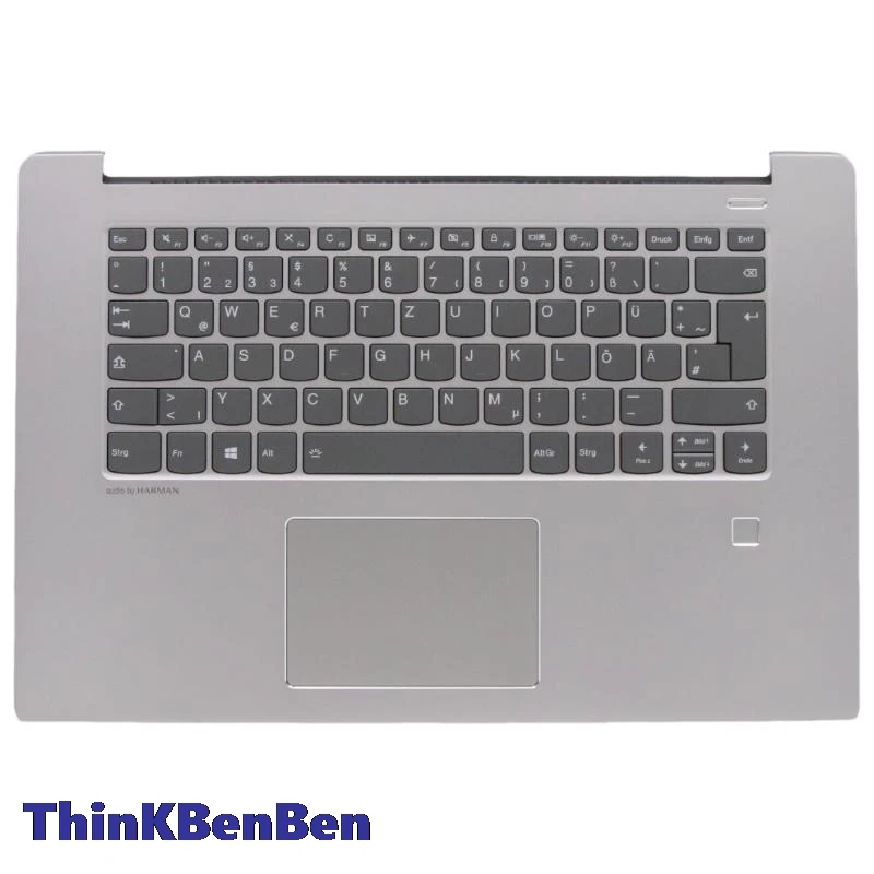 DE немецкая платиновая серая клавиатура верхний корпус Подставка для рук чехол