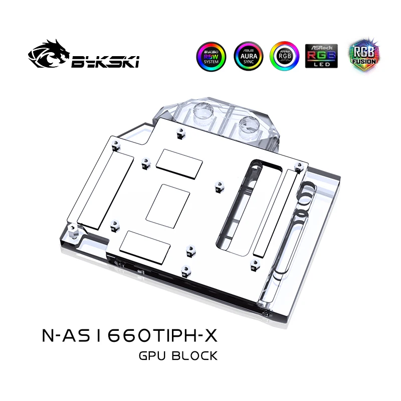Водяной блок Bykski для игровой видеокарты ASUS Dual/TUF/GTX2060TI/O6G | Компьютеры и офис