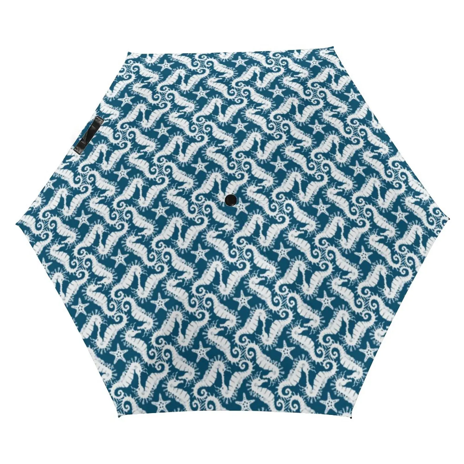 Animal Silhouette Pocket Umbrella Dogs Print 3 Fold Non Automatic Umbrella UV Protection Windproof Umbrellas for Men Women