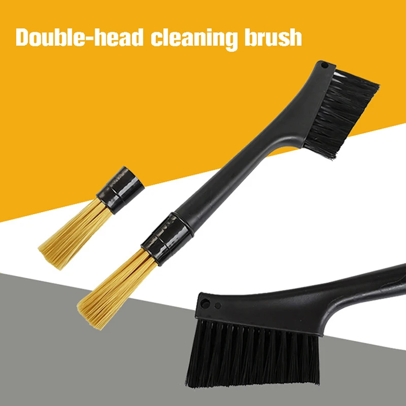 

Double Head Coffee Brush Espresso Coffee Grinder Machine Clean Brush Matcha Keyboard Dusting Tool Removable Coffee Powder Brush