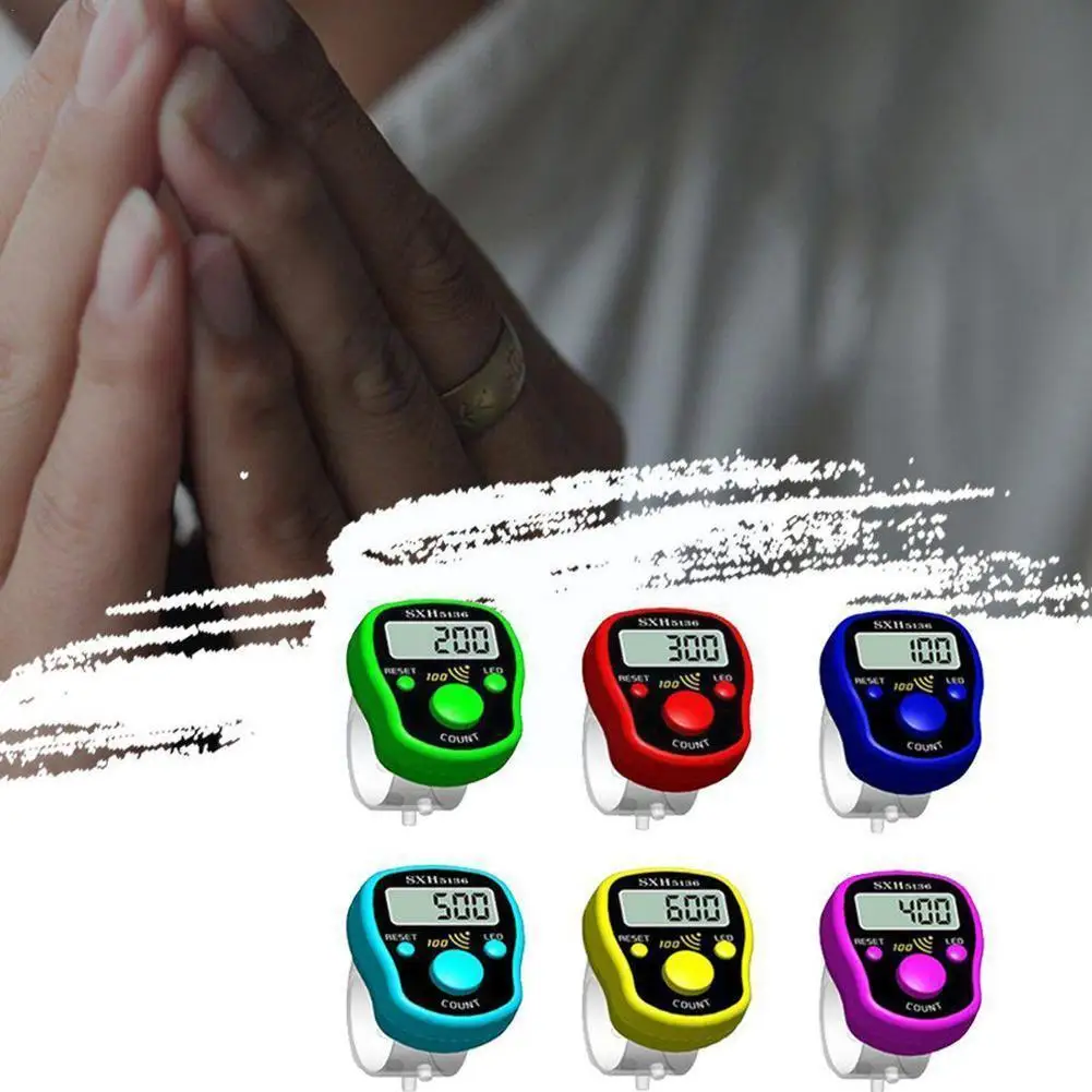 

Mini Stitch Finger Counter Pedometer Rows Knitting High Hands Distance Markers Light Counting Digital Accessories Tool Disp W9M7
