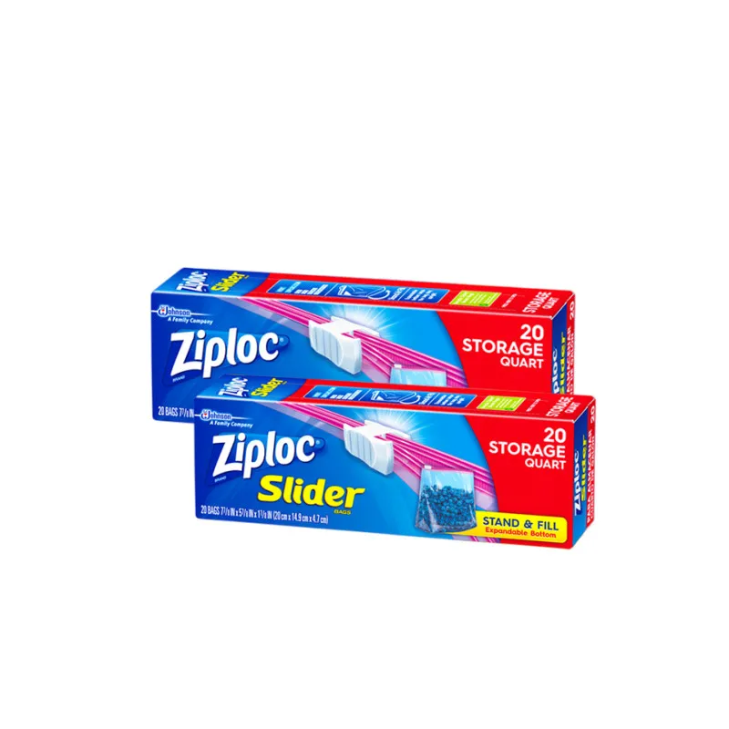 

Ziploc, сумки для хранения слайдеров, Кварта, 20 фотоэлементов