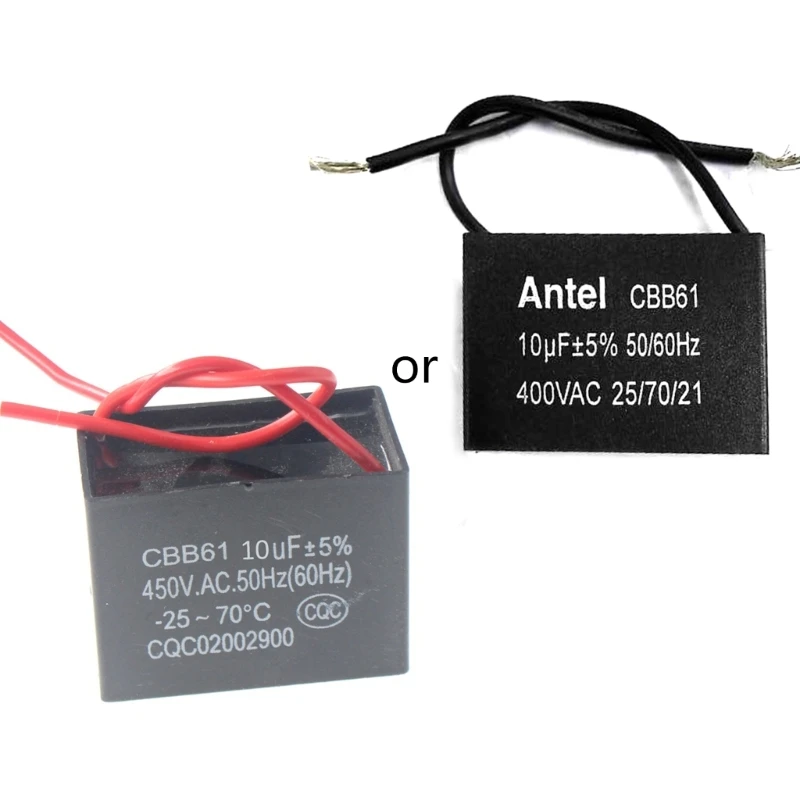 Capacitor Cbb61 450v .2/1.5/2/3/3.5/4/5/8/10/12/15/16/20uf