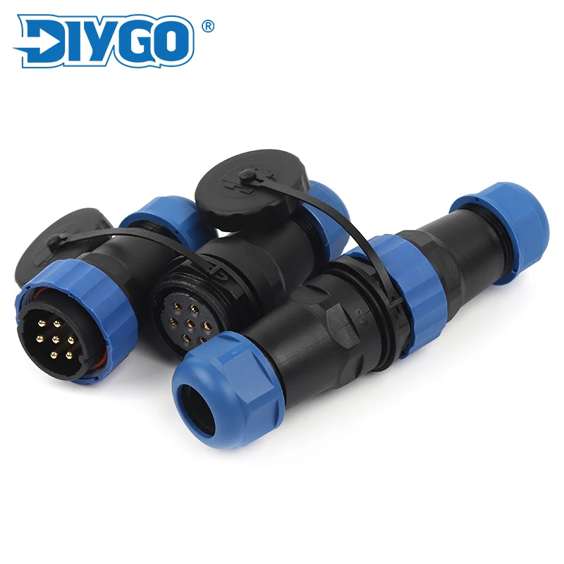 Прямой водонепроницаемый разъем SP28 IP68, 2-26 контактов, штекер и гнездо для электрического кабеля, соединитель провода, «сделай сам»