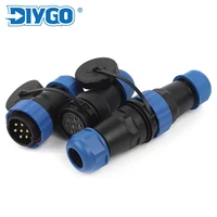 sp28 ip68 straight docking waterproof connector 2 26 pin male plug and female socket for electrical cable wire connector diy go