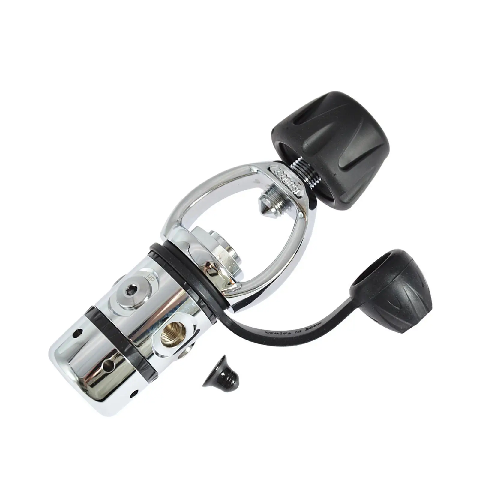 

Piston Diving First Stage Regulator Balanced Piston 1ST Stage Low Pressure/High Pressure Ports Adjustable Yoke for Beginners