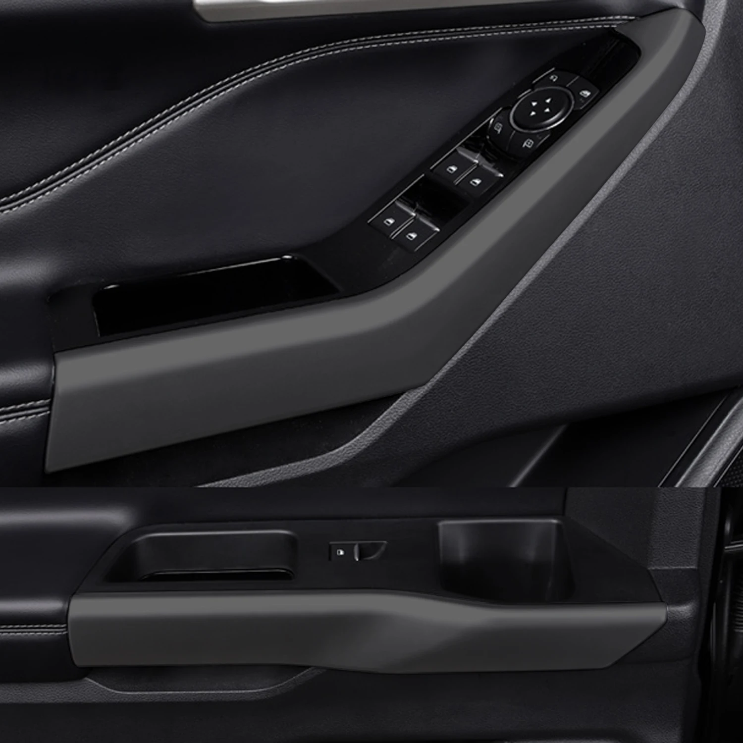 

4 шт., накладки на подлокотники для автомобильных дверей Ford Explorer U625 2020 2021 2022 2023