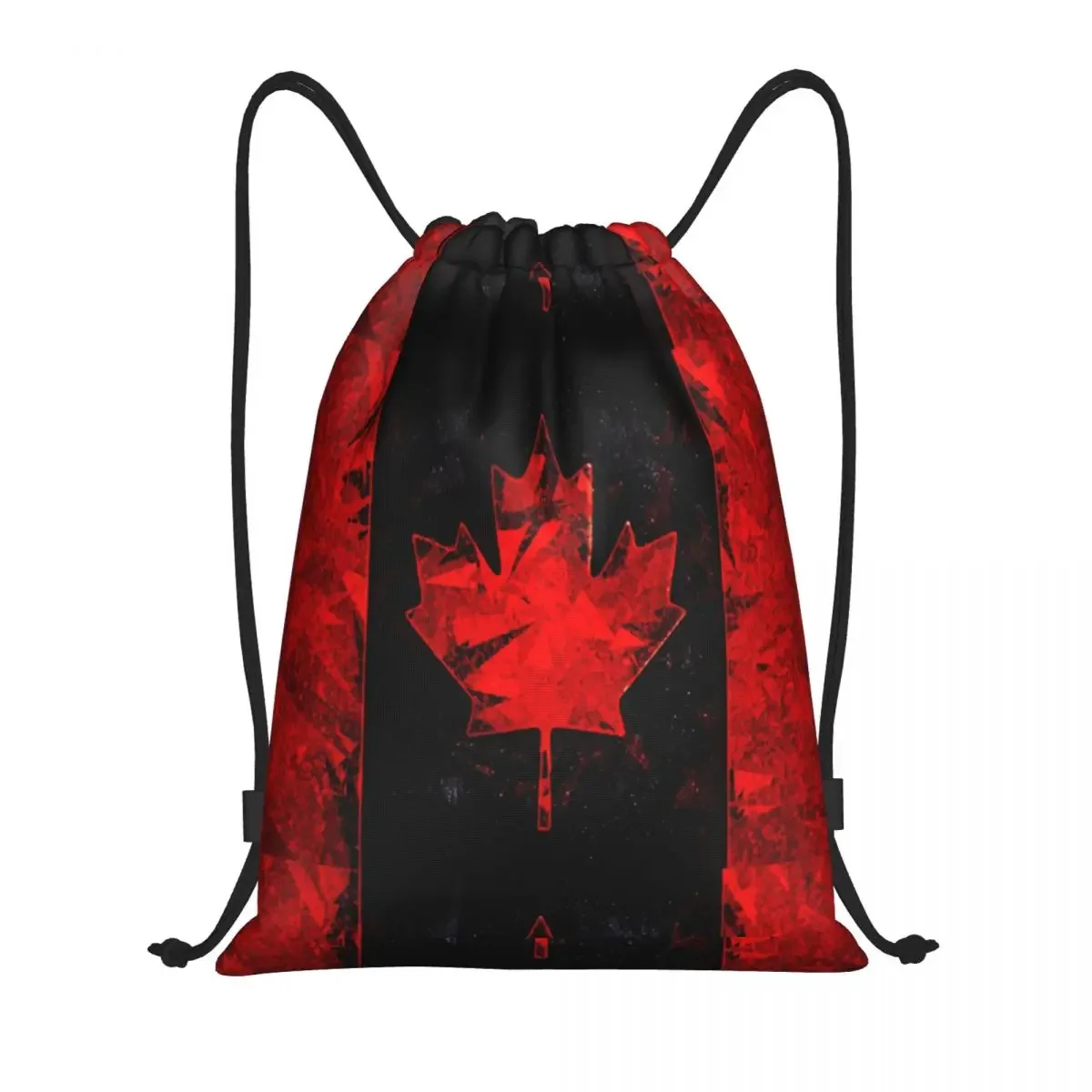

Canada Flag Drawstring Bags Men Women Portable Gym Sports Sackpack Canadian Patriotic Training Storage Backpacks