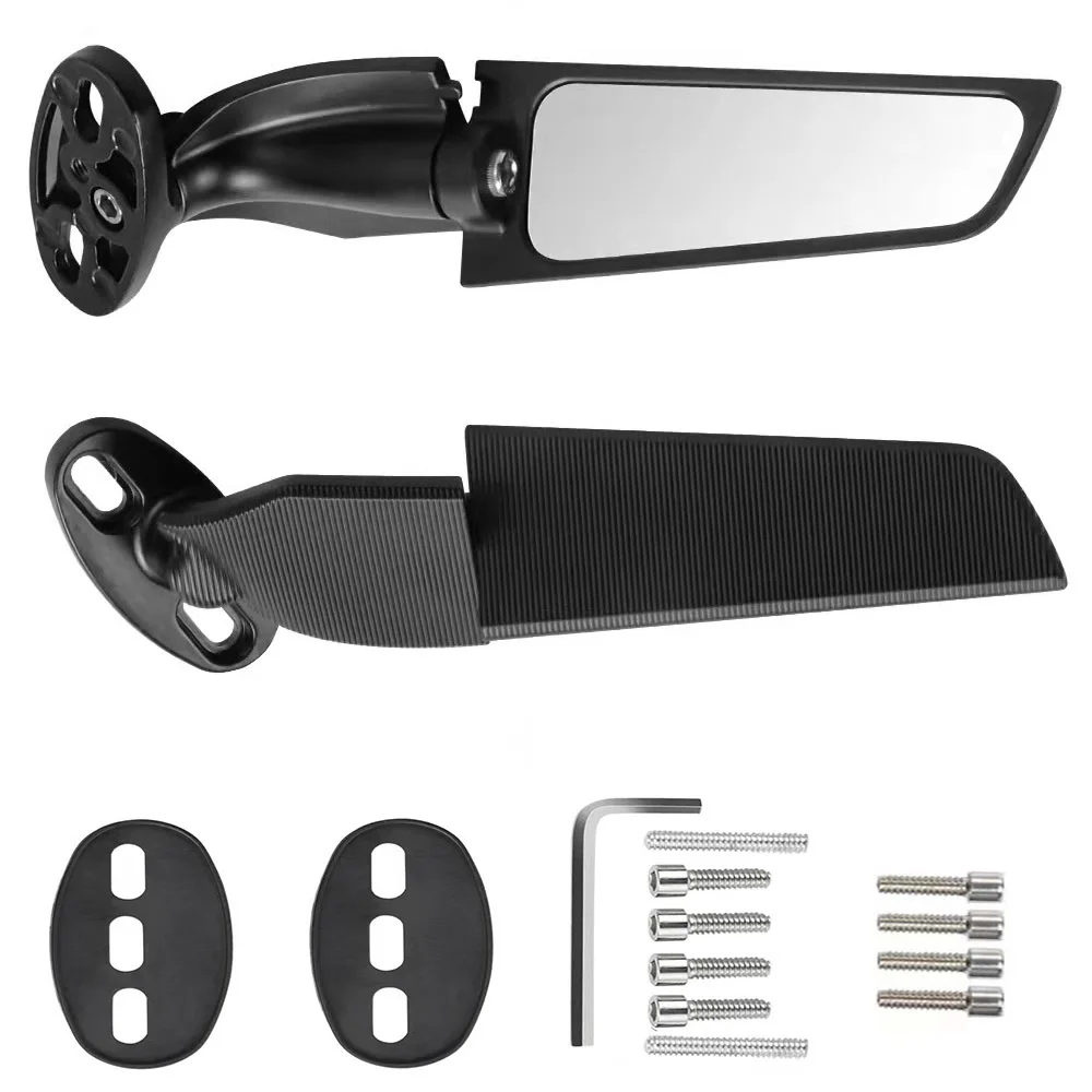 

For YAMAHA YZF FZ6R R1/LE R25 R3 R125 R15 V3 R1M R1S R65 LE Motorcycle Modified Wind Wing Adjustable Rotating Rearview Mirror