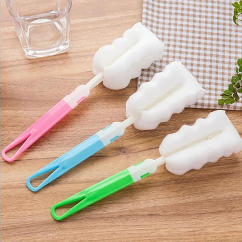 

Detachable Water Bottle Brush Long Handle Sponge Scrubber Cleaning Utensils Kitchen Accessories Thermos Glass Cup Washing Tools