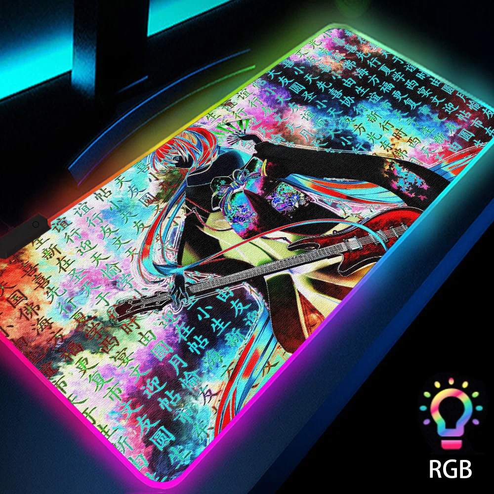 

Gaming Mouse Pad Rgb Mouse Mat Xxl Art Desk Mat Night Sky Computer Accessories 40cm Luminous Mouse Pads with Backlight Carpet Pc