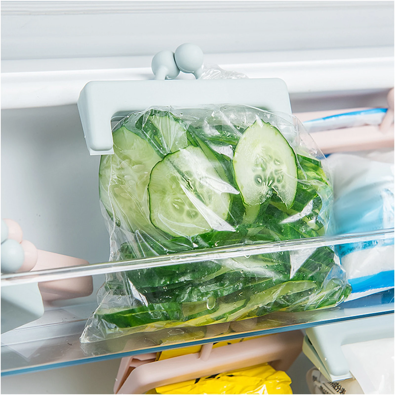 

Snap-type Plain Food Bag Sealing Clip Set Fresh-keeping Clip Plastic Bag Snack Bag Sealing Clip 2 Pack