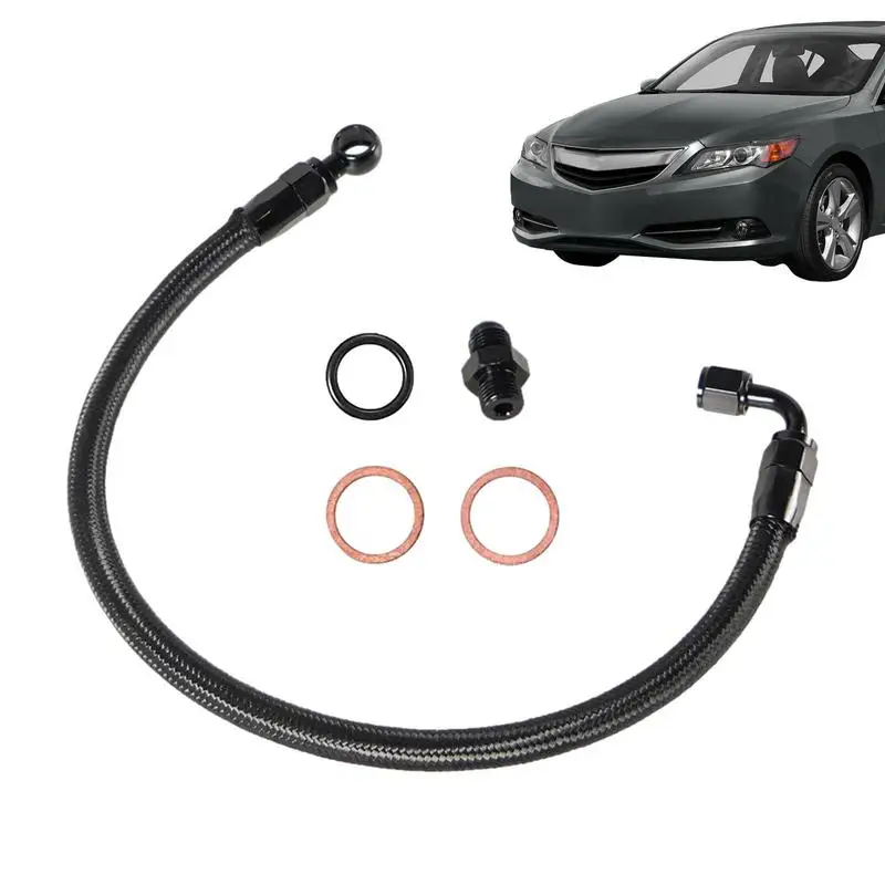 

New Braided Fuel For B/D Series 1992-2000 Civic 1994-2001 Integra Black Braided Fuel Line