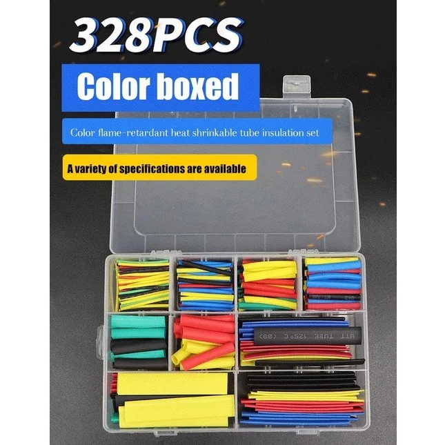 328PCS Safety and Anti-leakage Insulation Heat Shrinkable Tube |