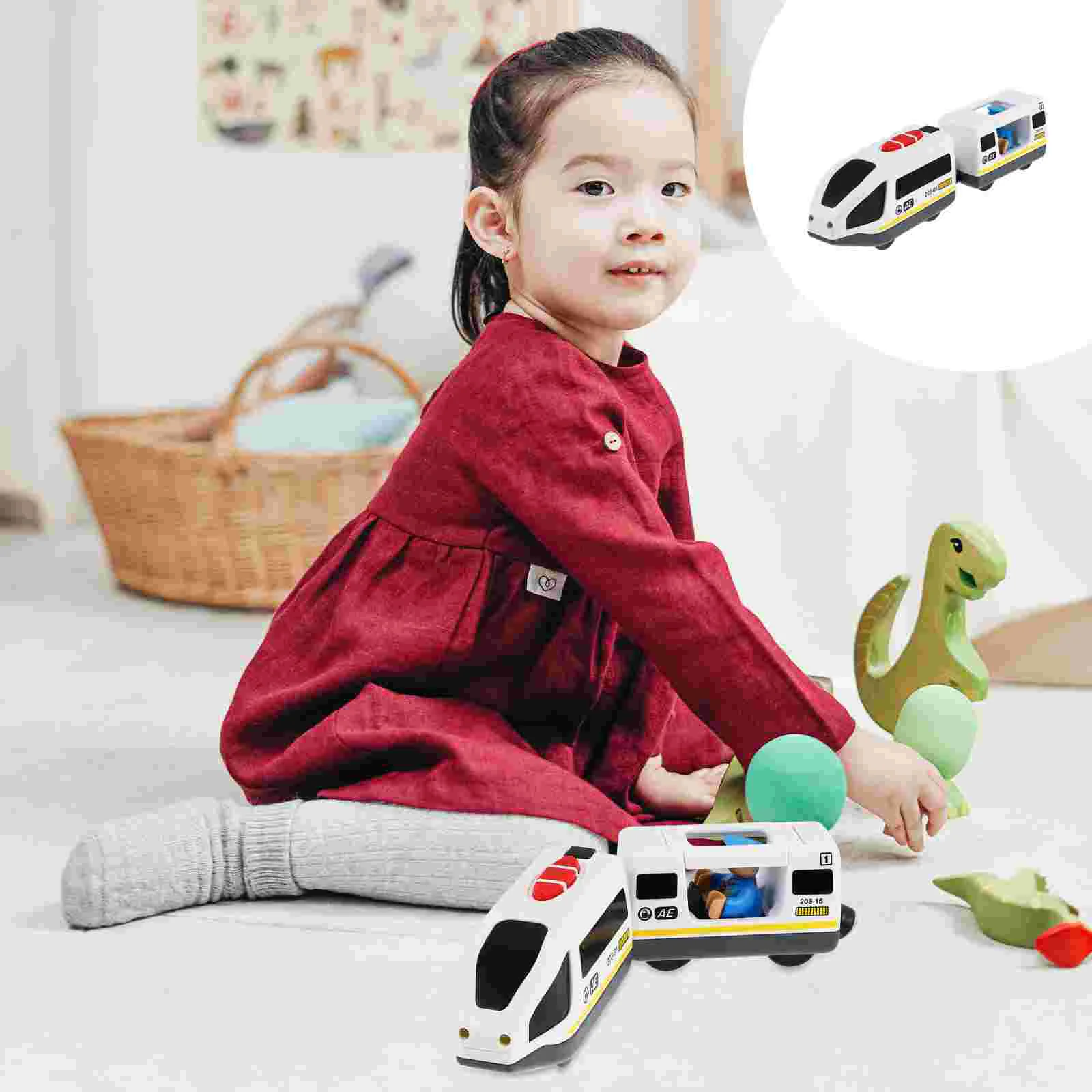 

1pc Children's Electric Train Alloy Locomotive Magnetic Train (White)