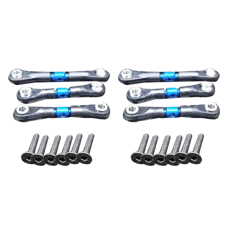 

6 шт., металлические рулевые тяги для Tamiya TT02 TT02T 1/10