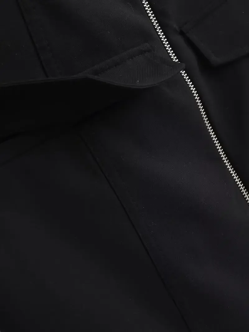 Пикантное приталенное облегающее укороченное платье на молнии Женская одежда в