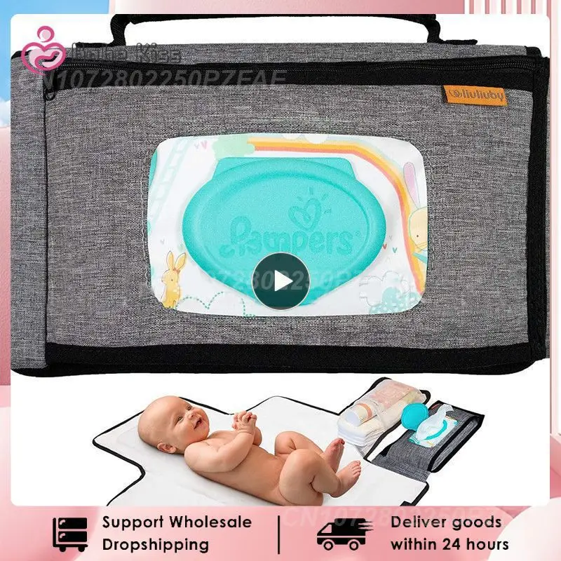 

Portable Baby Changing Mat Newborn 2 IN 1 Baby Stroller Hanging Bag Multi-function Storage Diaper Mat Maternal And Baby Products