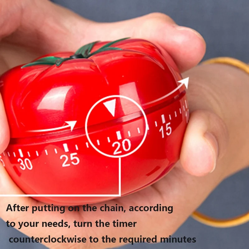

Kitchen Timer Durable 1-60 Minute Tomato Shape Countdown Timer Reminder Alarm Clock Kitchen Novelty Accessories Cooking Gadgets