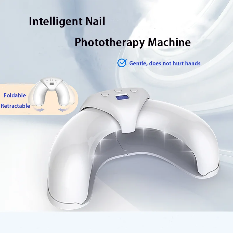 

Складная Сушилка для маникюра, быстросохнущая портативная лампа для сушки ногтей, 18 ранних бусин с цифровым дисплеем для салона, домашнего дизайна ногтей