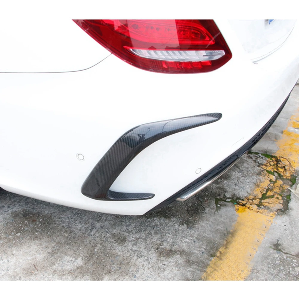 Задний боковой спойлер диффузора из углеродного волокна для Mercedes Benz C-Class W205