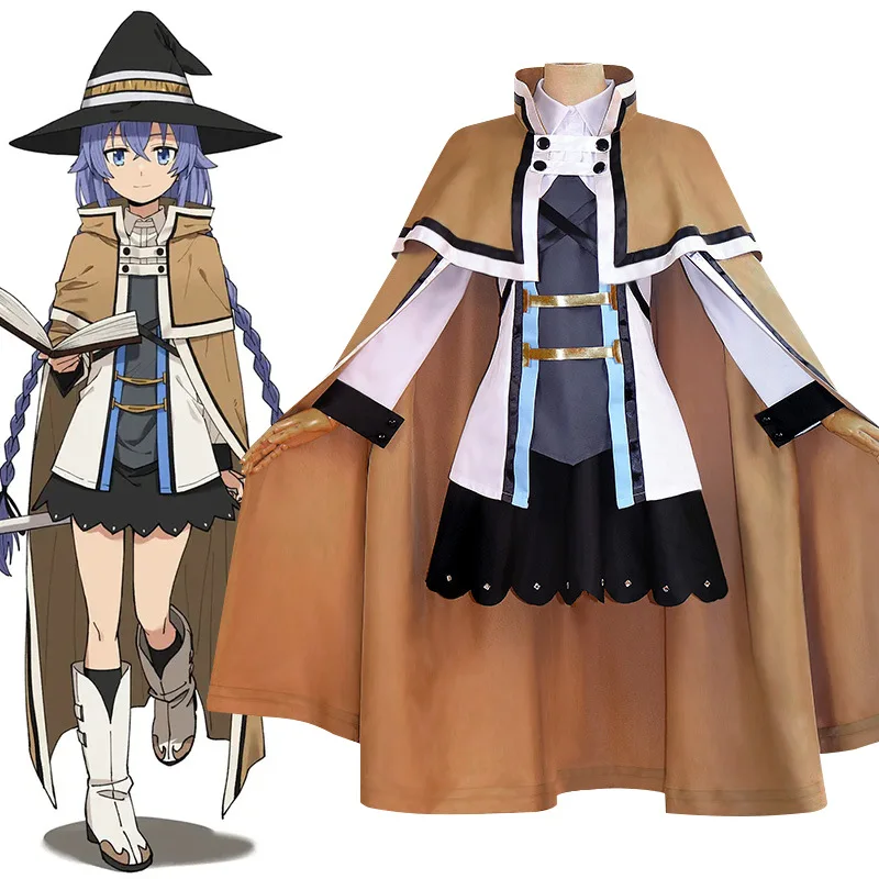 

Anime Mushoku Tensei Jobless Reincarnation Roxy Migurdia Cosplay Costume Witch Outfits Halloween Carnival Women Dress