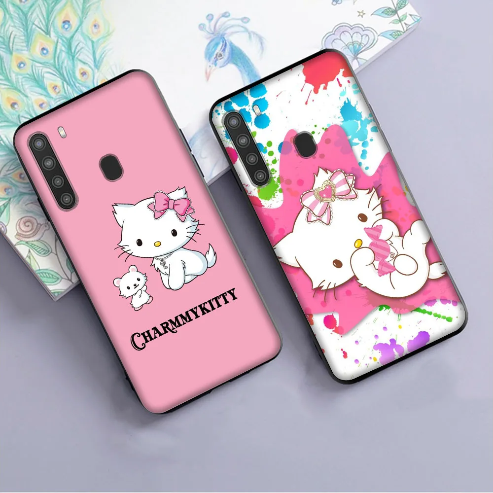 Charmmy Kitty Cover for OPPO Reno 7 Pro 6 5 5Z 5F 4 4F 4Z 2Z 2F Lite Black Phone Case