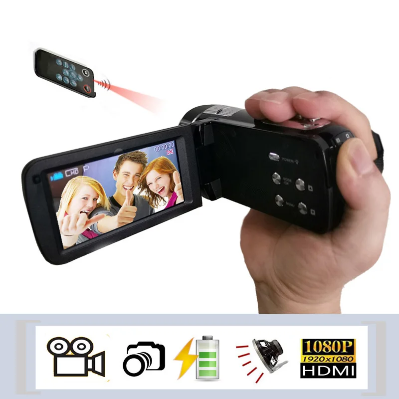 Цифровая видеокамера 1920x1080 Full HD ночное видение 3 0 дюймовый ЖК-экран 16X зум