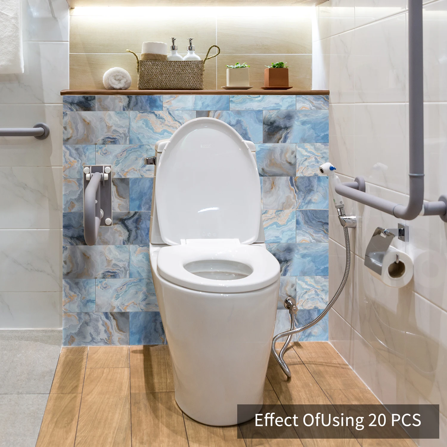 Наклейка на стену с мраморным узором 16 шт./32 шт. наклейка водонепроницаемая